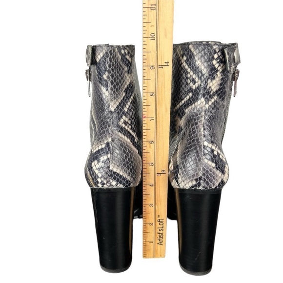 AllSaints Ana Snake Skin Embossed Lug Sole Platform Boot Size 38/ US 7 NWOB - Picture 13 of 16